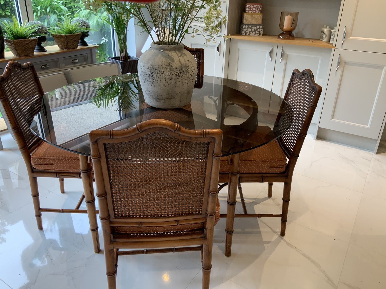 Outstanding 1960’s William L Maclean Carved Beech Dinning Set photo for sale
