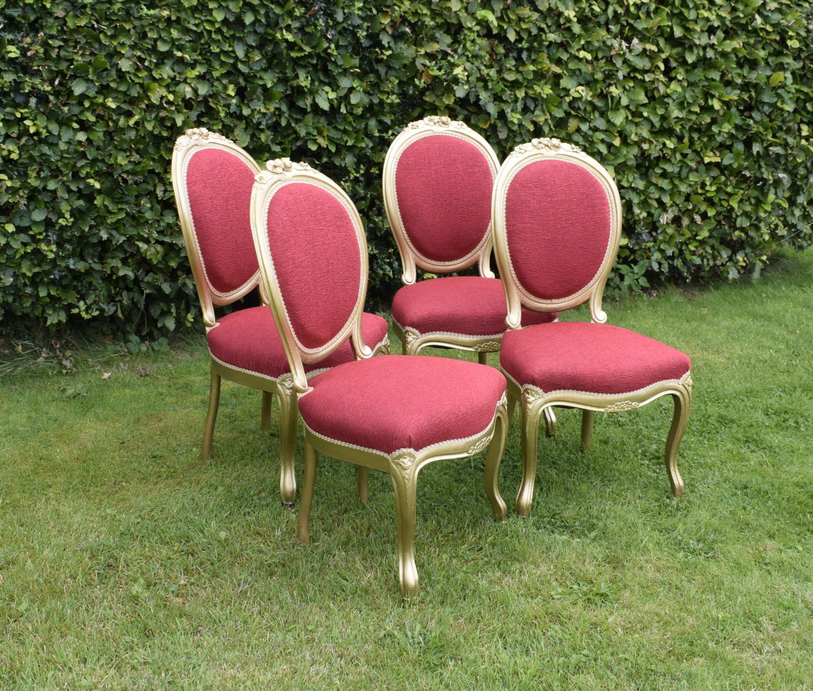Set Of 4 French Dining Chairs, 1800s photo for sale