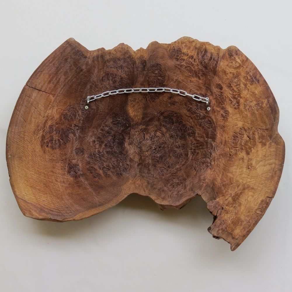 Very Large Handmade Mike Scott Chai Wall Sculpture In Burr Oak photo buy