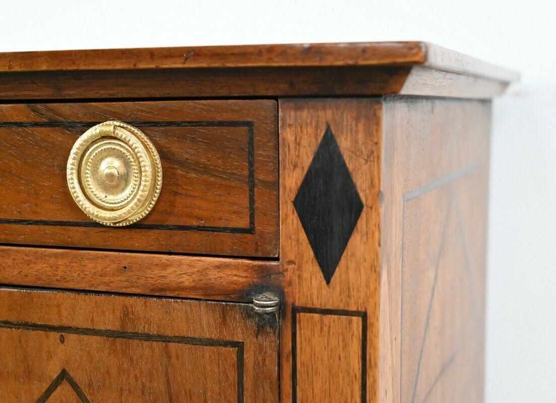 photo for sale Small Living Room Furniture In Walnut, Transition Louis XVI / Directoire Style   1st Part XIX