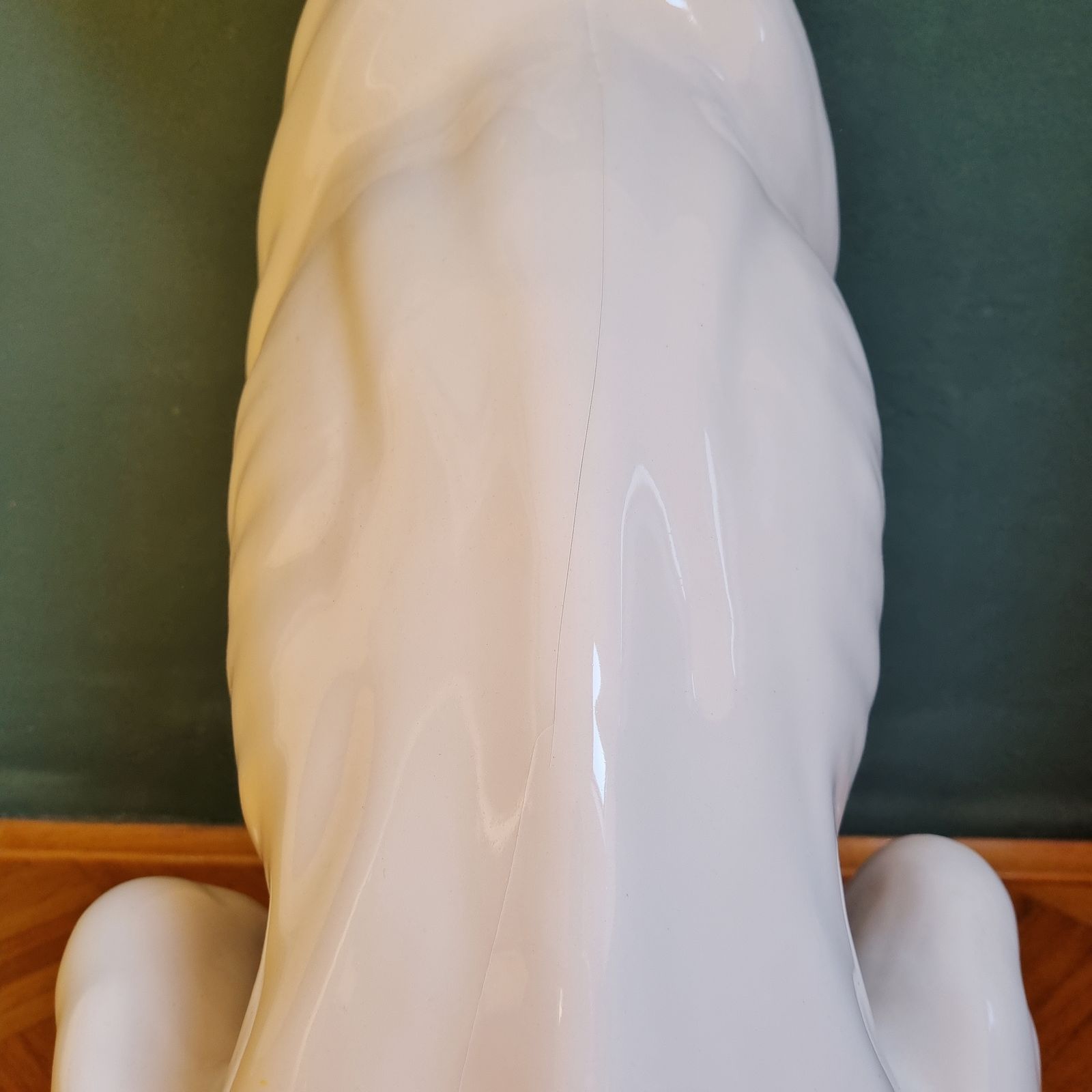 Large Ceramic Sculpture Of Dog From Bassano Italy 1980s photo buy