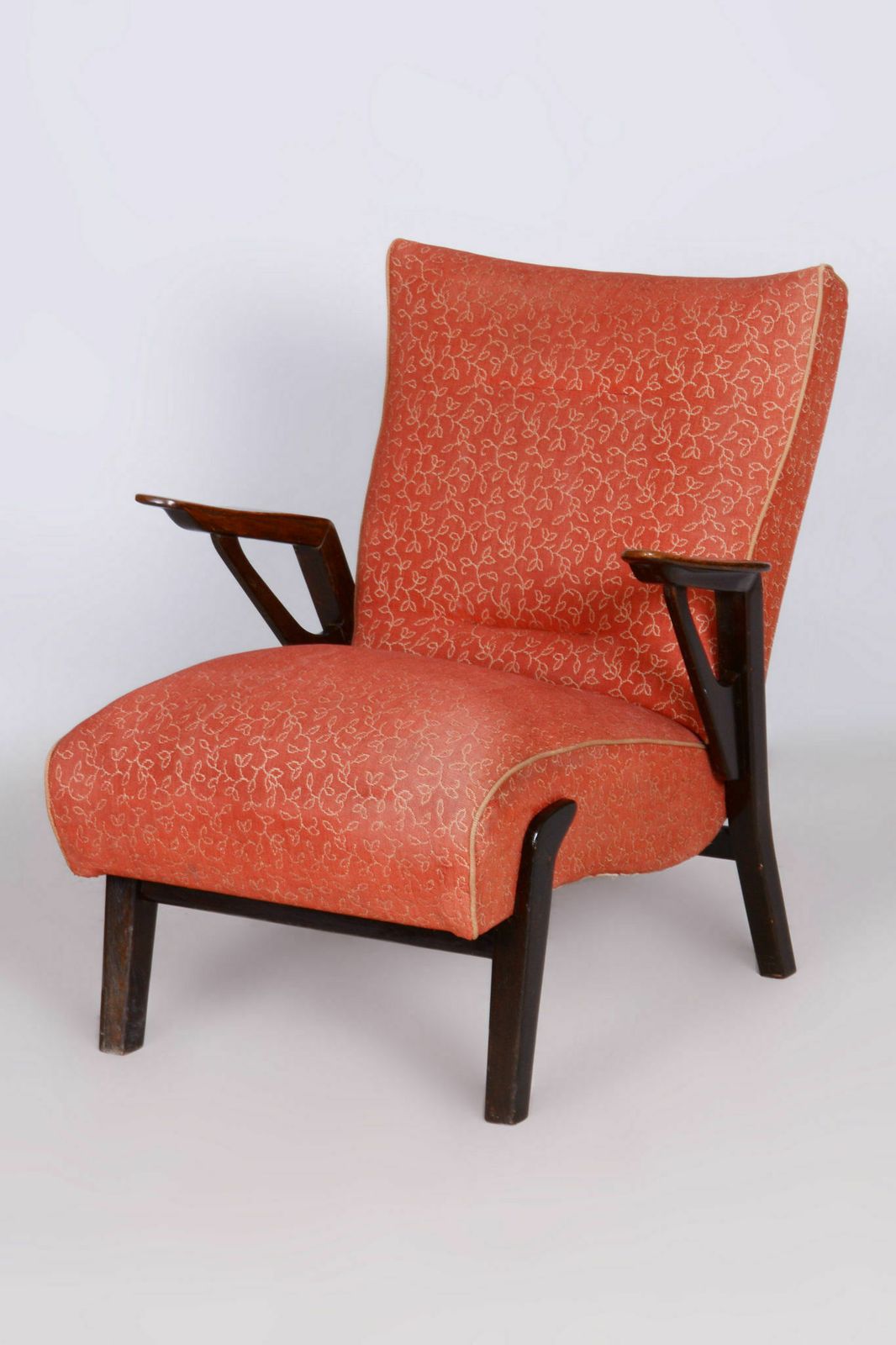 Original Artdeco Oak Armchair, Professor Antonin Kybal, Czechia, 1930s photo vintage