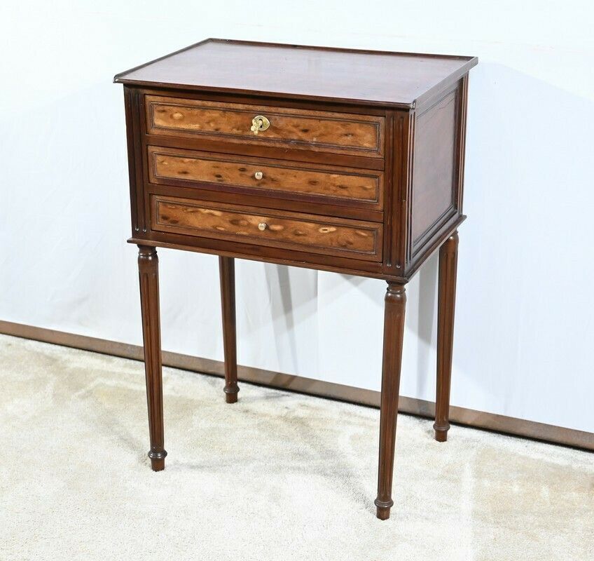 Small Chest Of Drawers In Cuban Mahogany, Louis XVI Style   1st Part XIX photo for sale