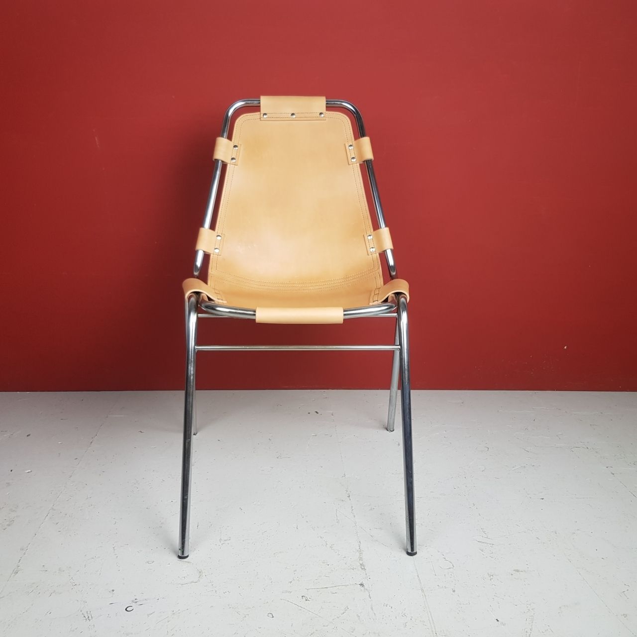 1960s Brown Leather Charlotte Perriand Les Arcs Chair photo 1344.33