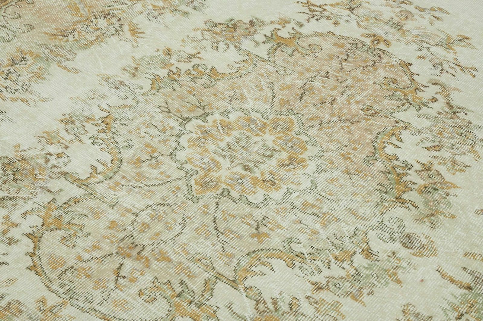 photo for sale Handmade Beige Turkish Vintage Area Rug ( 214 Cm X 315 Cm )