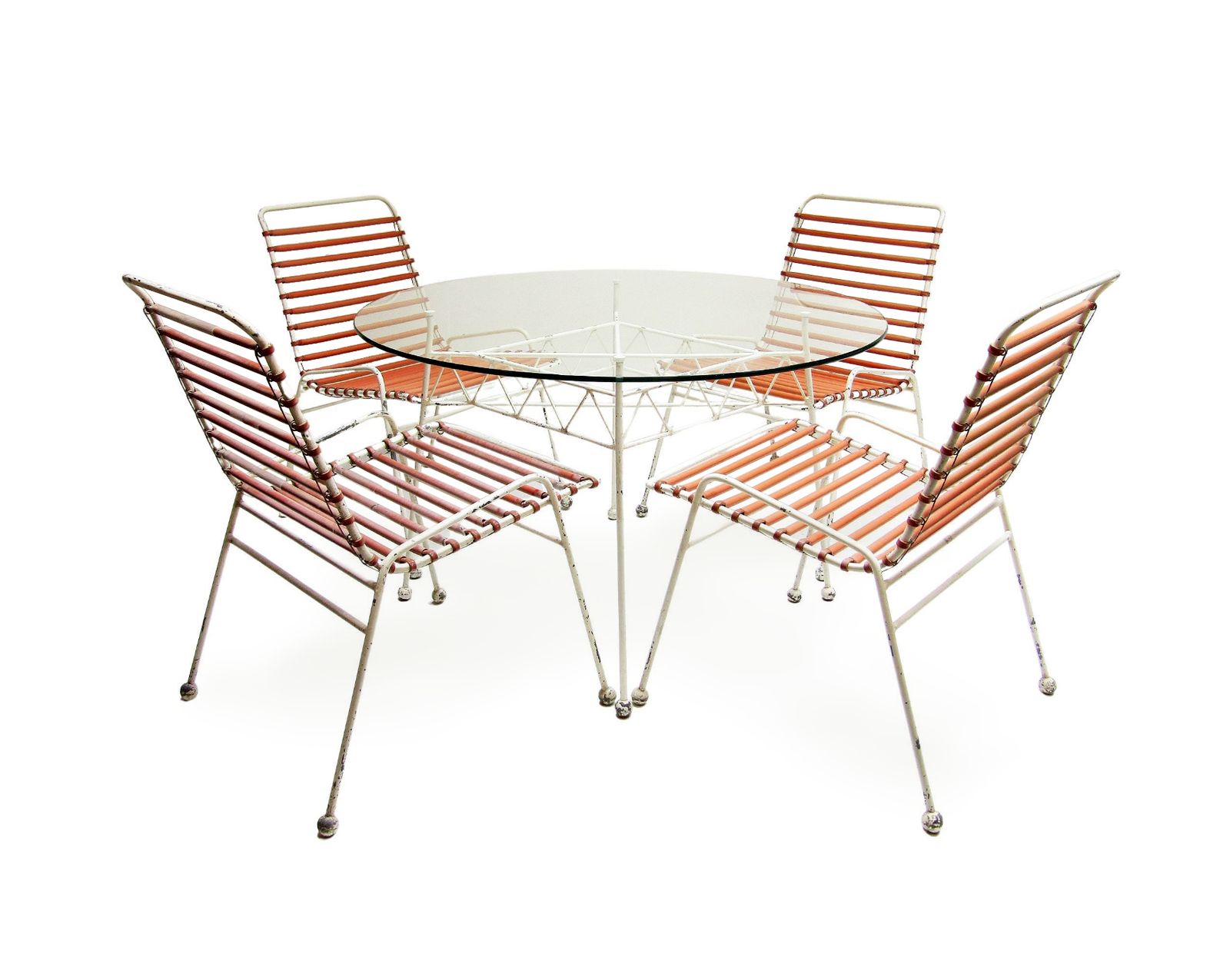 Unique 1950s Springbok Garden Table And Chairs Set By Ernest Race photo furniture