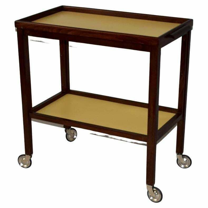 1940s Ancient Serving Table Drant Trnka And Volák Dřevoprůmysl Holešov