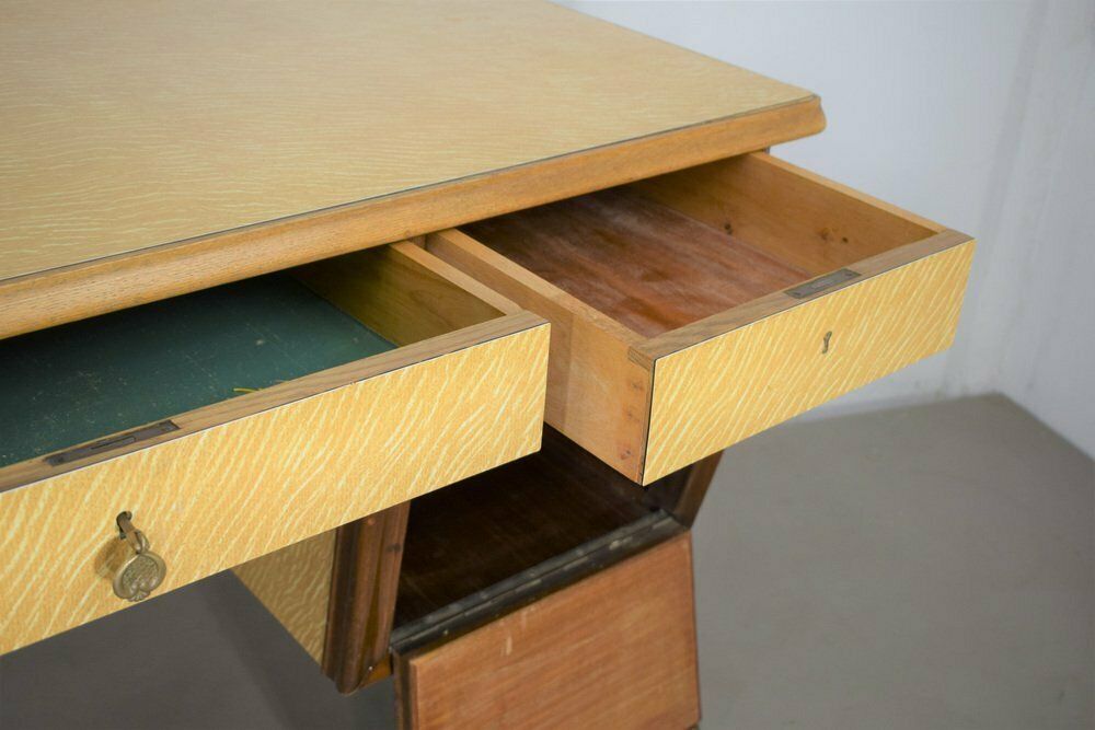 Italian Desk, 1950s, Formica, Vintage photo furniture