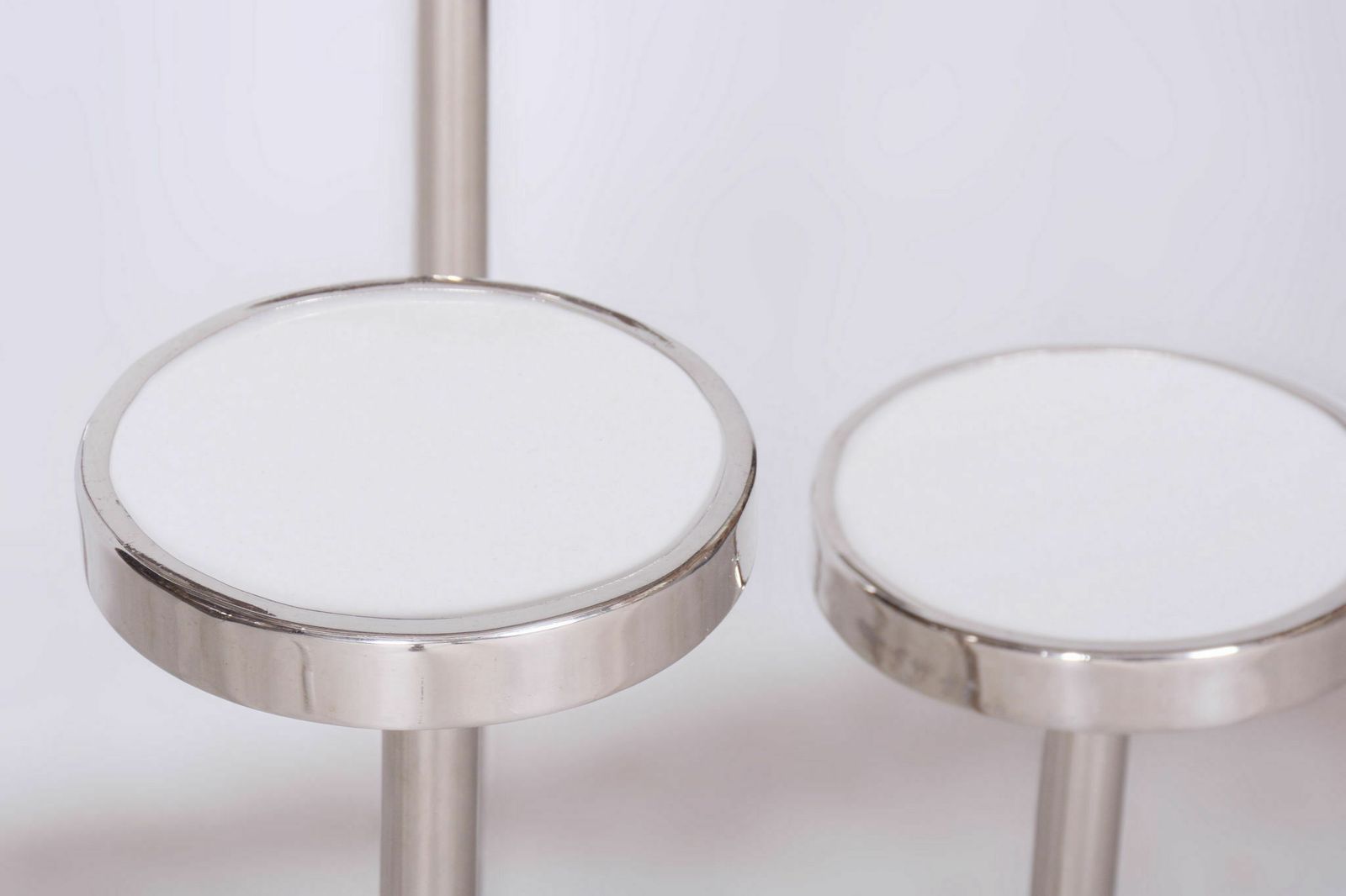 Restored Bauhaus Flower Stand, Vichr A Spol, Chrome Plated Steel, Czechia, 1930s photo for sale
