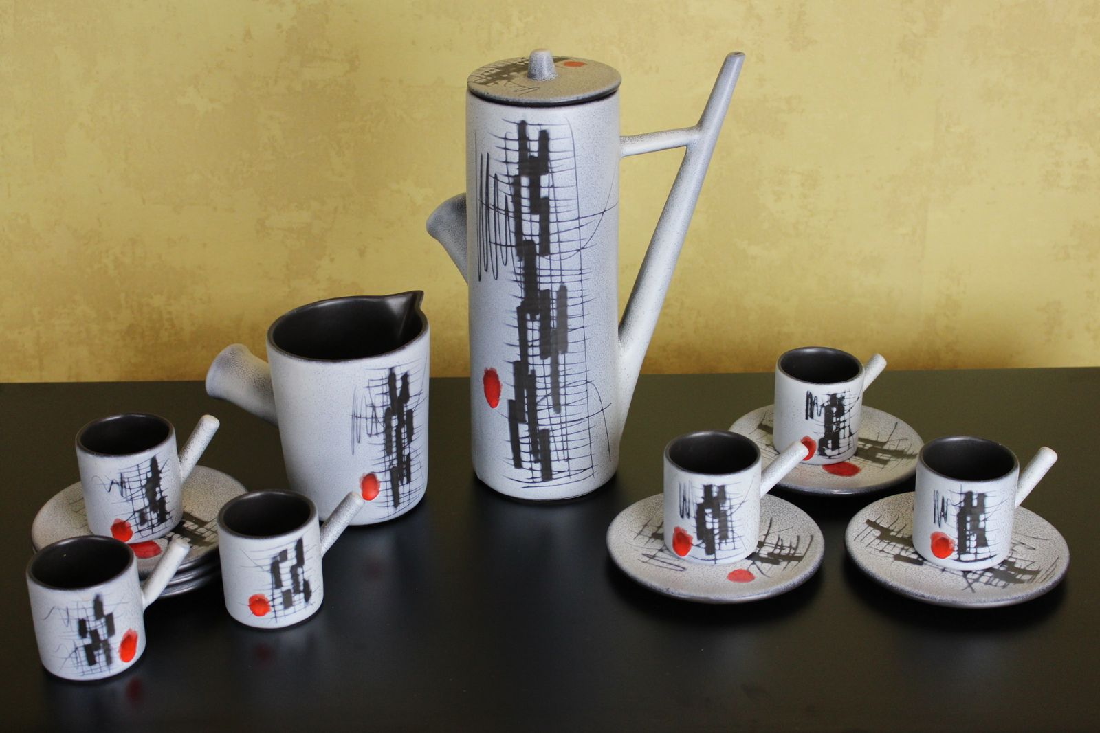 Francois Caleca Ceramic Coffee 1960’s Vallauris France