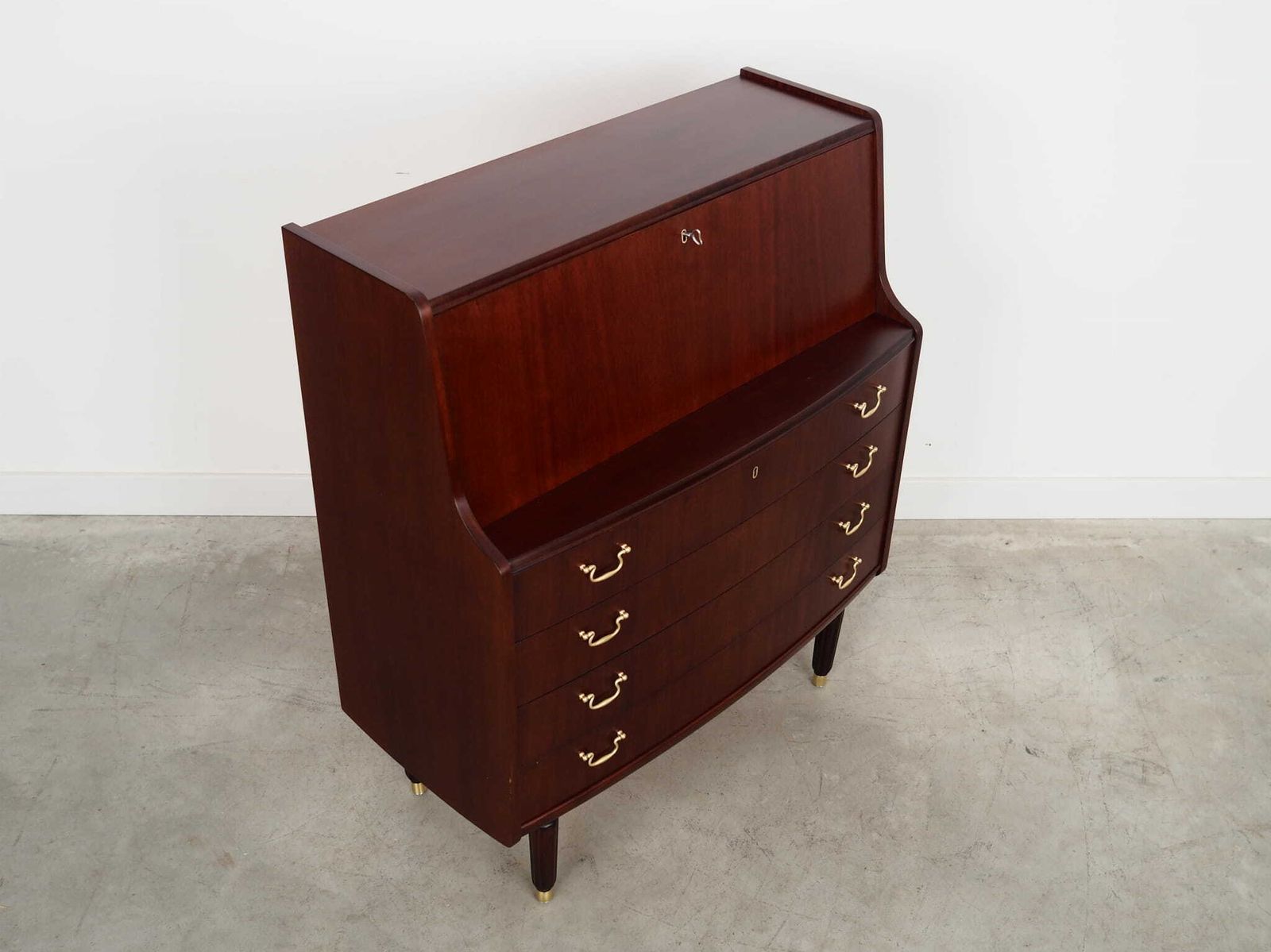 photo furniture Mahogany Secretary, Danish Design, 1970s, Manufacturer: Pmj Viby J