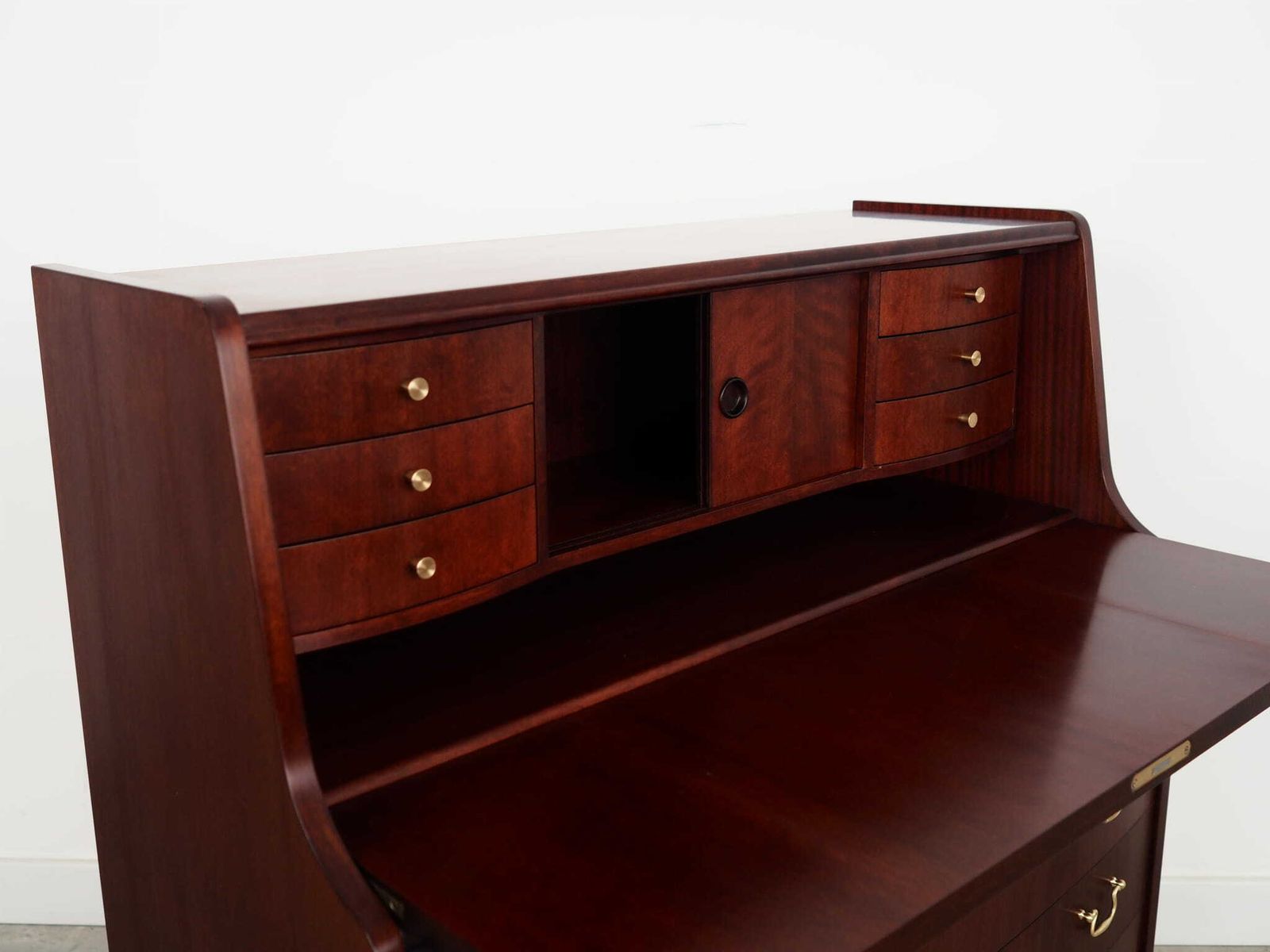 1259.0 Mahogany Secretary, Danish Design, 1970s, Manufacturer: Pmj Viby J photo
