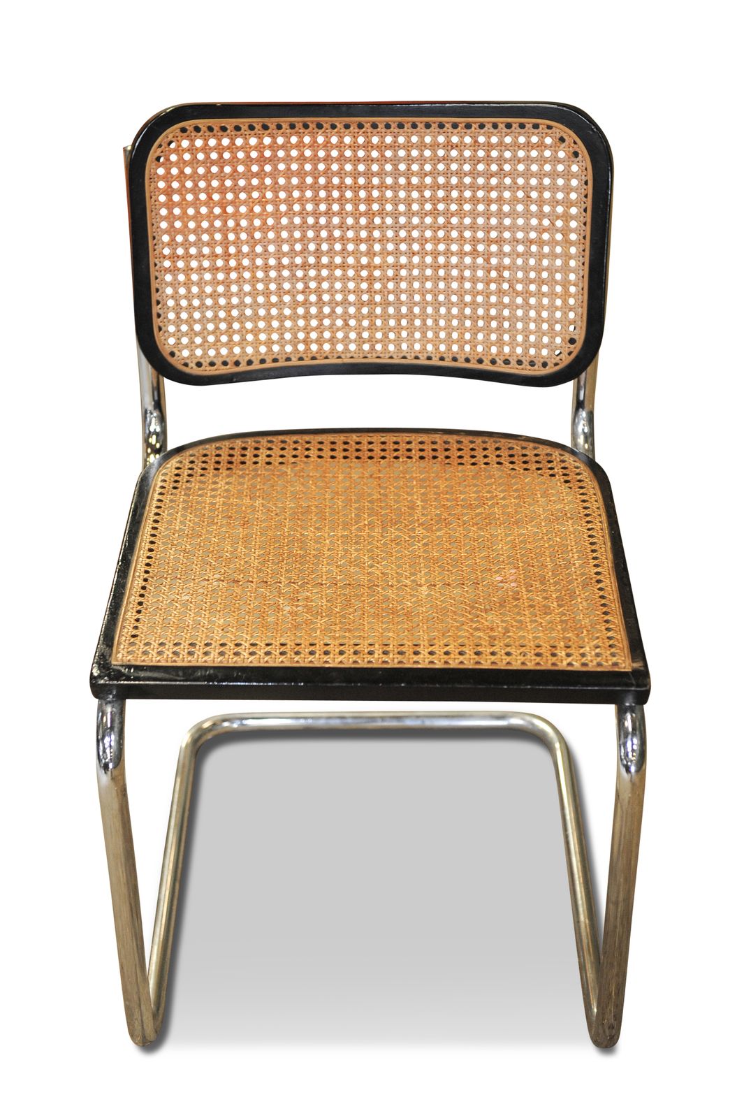 Cesca B 32 Ebonised Wood Cantilever Chair With Weave Seat A Later Marcel Breuer Made In Italy 1970s Seven In Stock Ol photo for sale