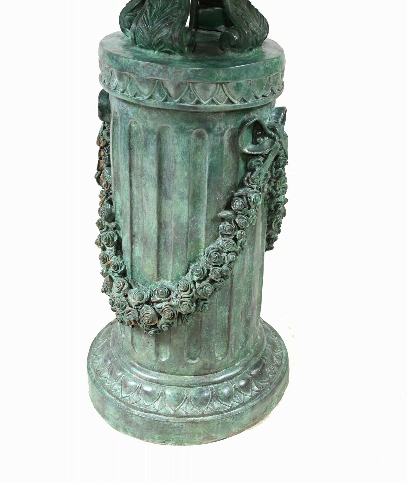 Large Classical Italian Bronze Bird Fountain Statue photo vinterior