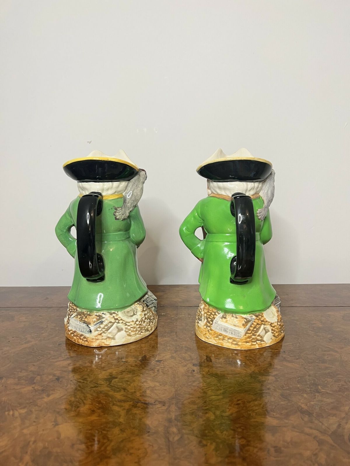 Pair Of Antique Quality Staffordshire Toby Jugs photo for sale