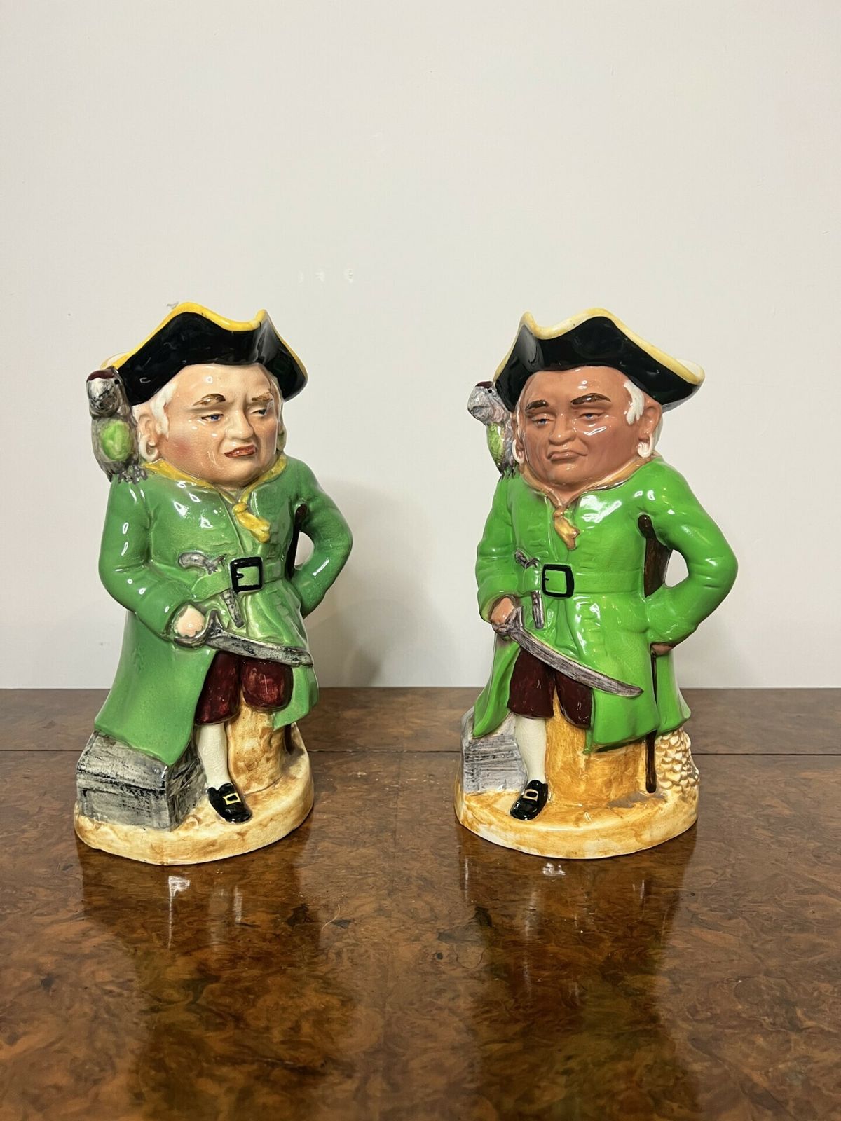 Pair Of Antique Quality Staffordshire Toby Jugs