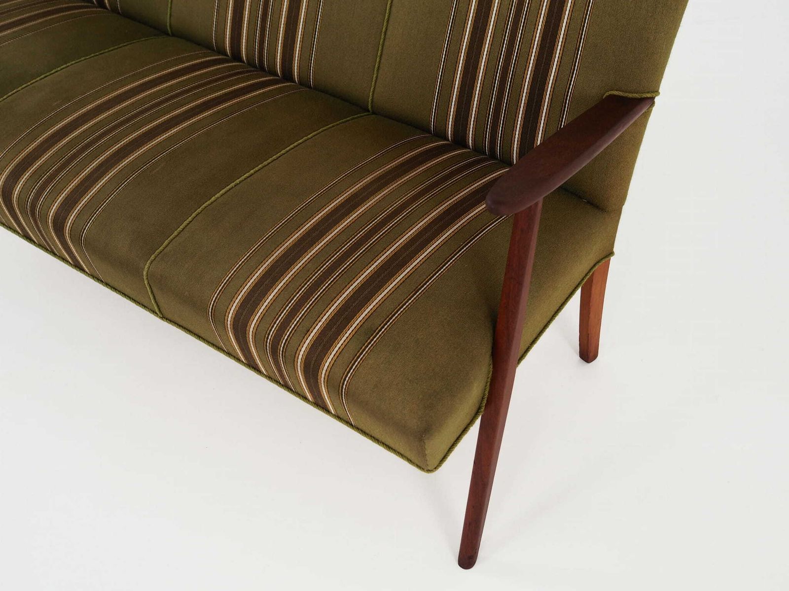photo furniture Teakhouten Bank, Deens Design, Ca. Jaren 1960, Productie: Denemarken