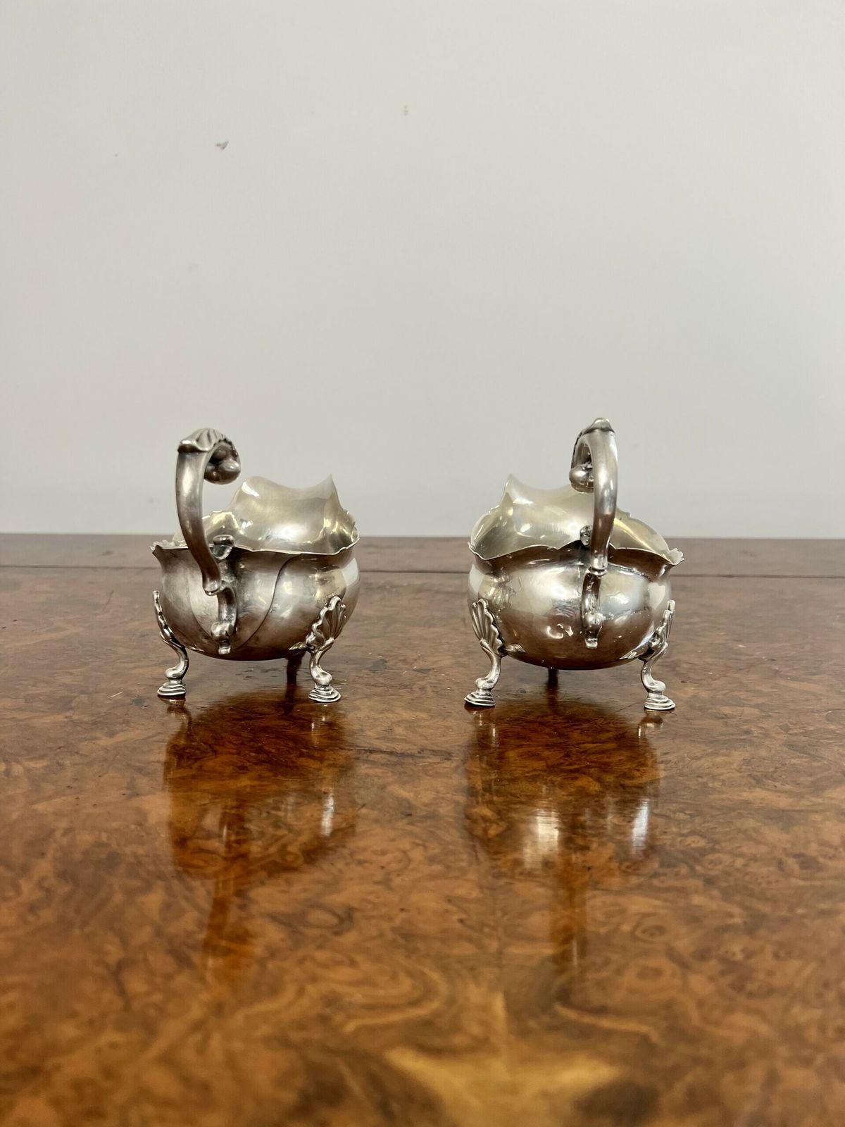 Outstanding Quality Pair Of Antique George III Silver Sauce Boats photo for sale