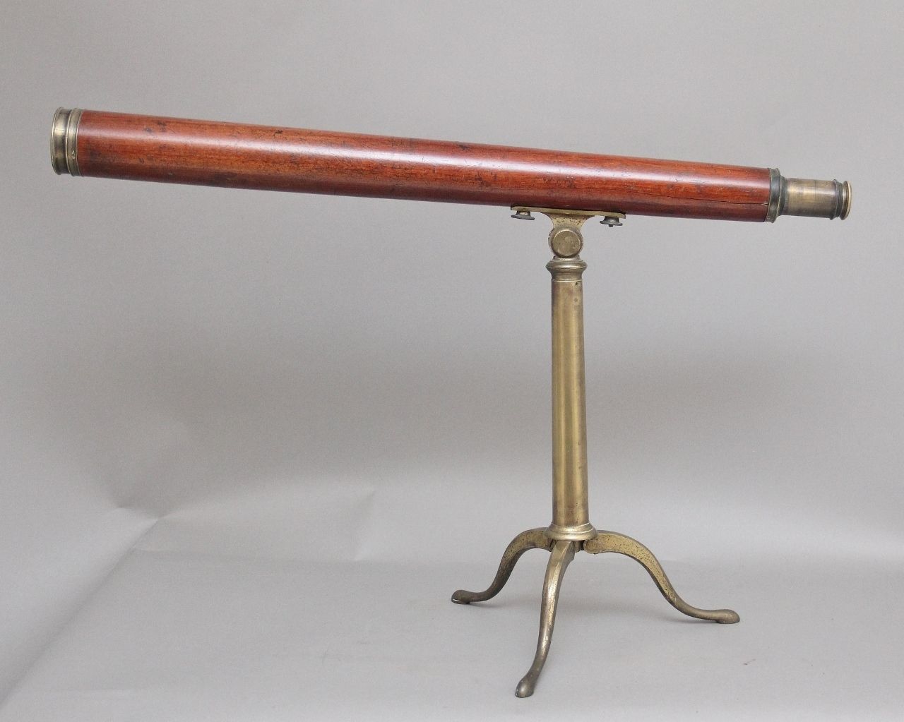 18th Century Mahogany And Brass Telescope By Nairne & Blunt Of London photo 2950.0