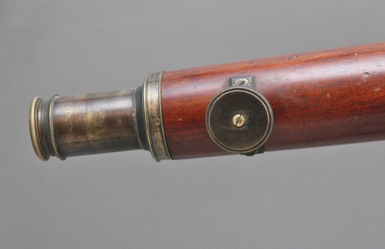 photo furniture 18th Century Mahogany And Brass Telescope By Nairne & Blunt Of London