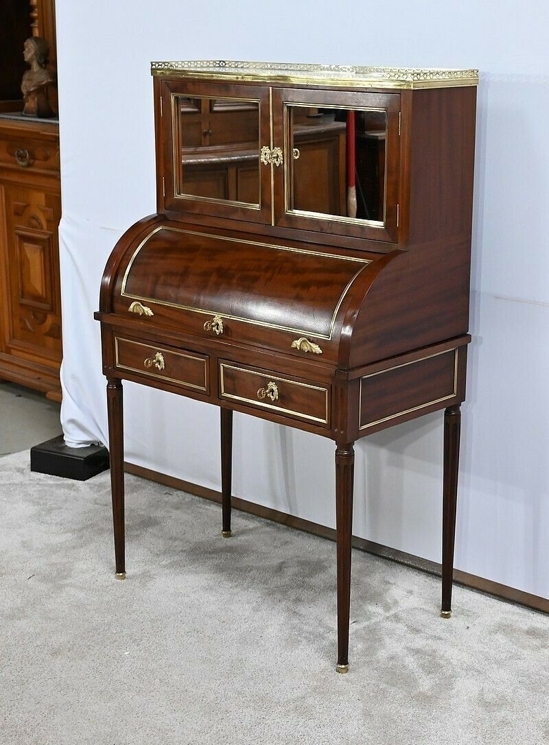 Small Louis XVI Cylinder Desk, Napoleon III Period – Mid 19th Century