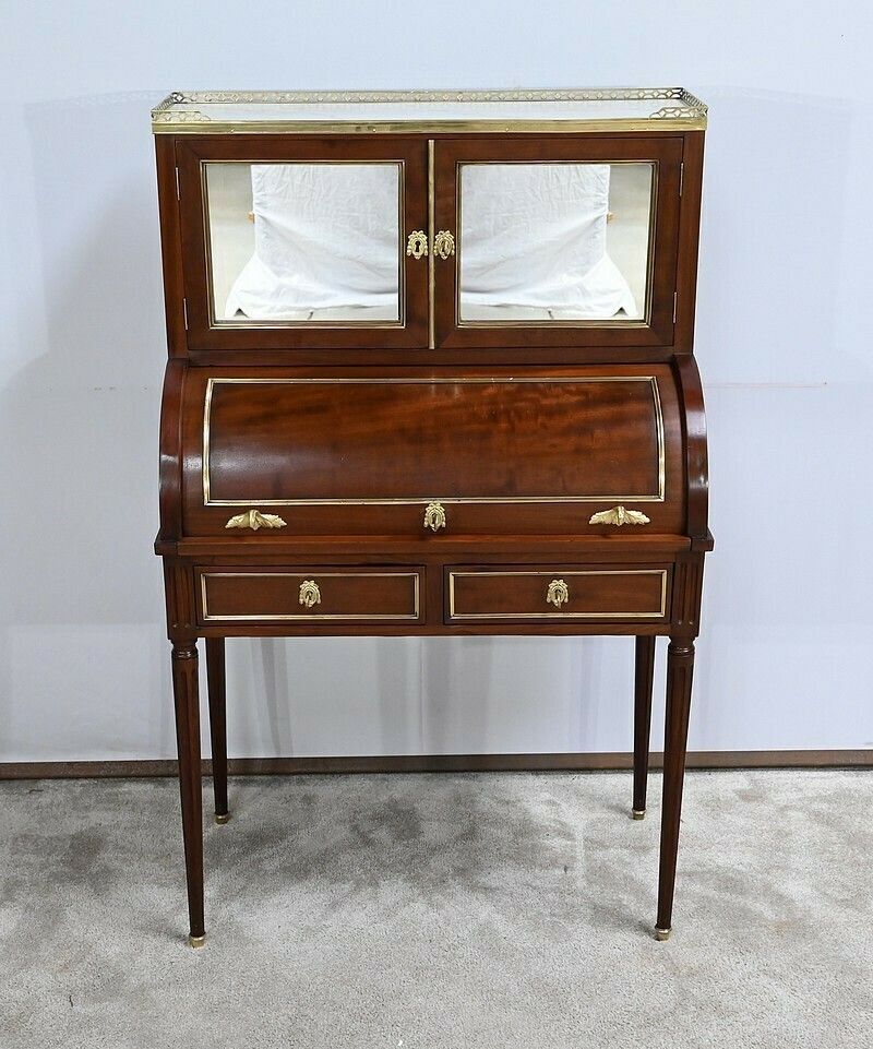 Small Louis XVI Cylinder Desk, Napoleon III Period – Mid 19th Century photo furniture