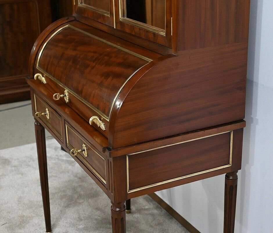 photo vintage Small Louis XVI Cylinder Desk, Napoleon III Period – Mid 19th Century
