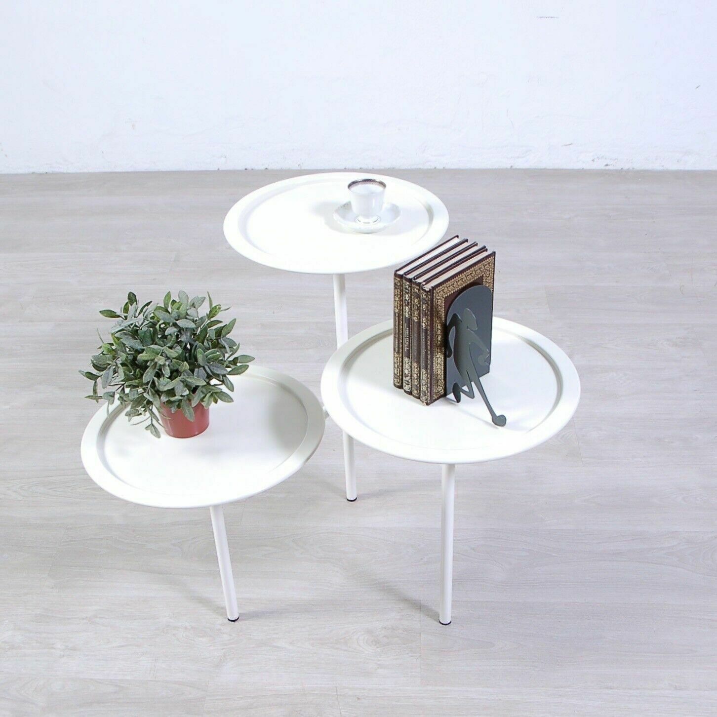 Particular Three Storey White Steel Calder Coffee Table Design K Grcic For Driade photo Furniture