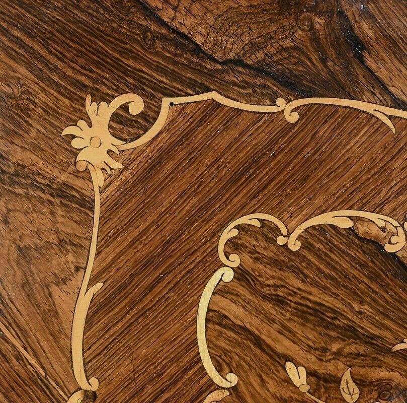 Small Marquetry Table, Louis XVI Style, 19th Century photo buy