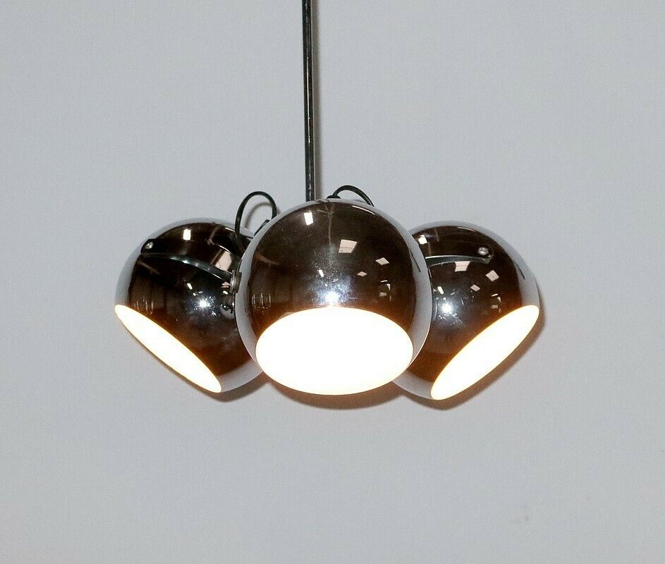 Eyeball Pendant In Chromed Metal – 1960s photo buy