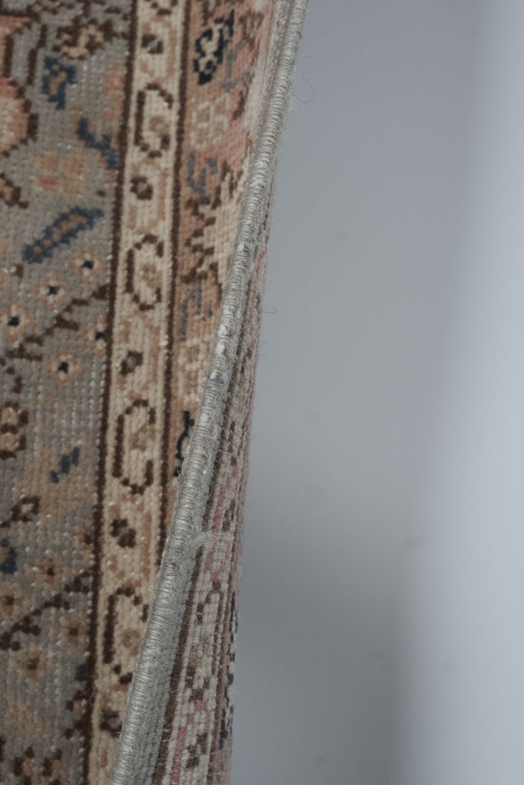 photo for sale Mid 20th Century Vintage Turkish Long Runner   Floral Stair Carpet 2'7" X 24'7"