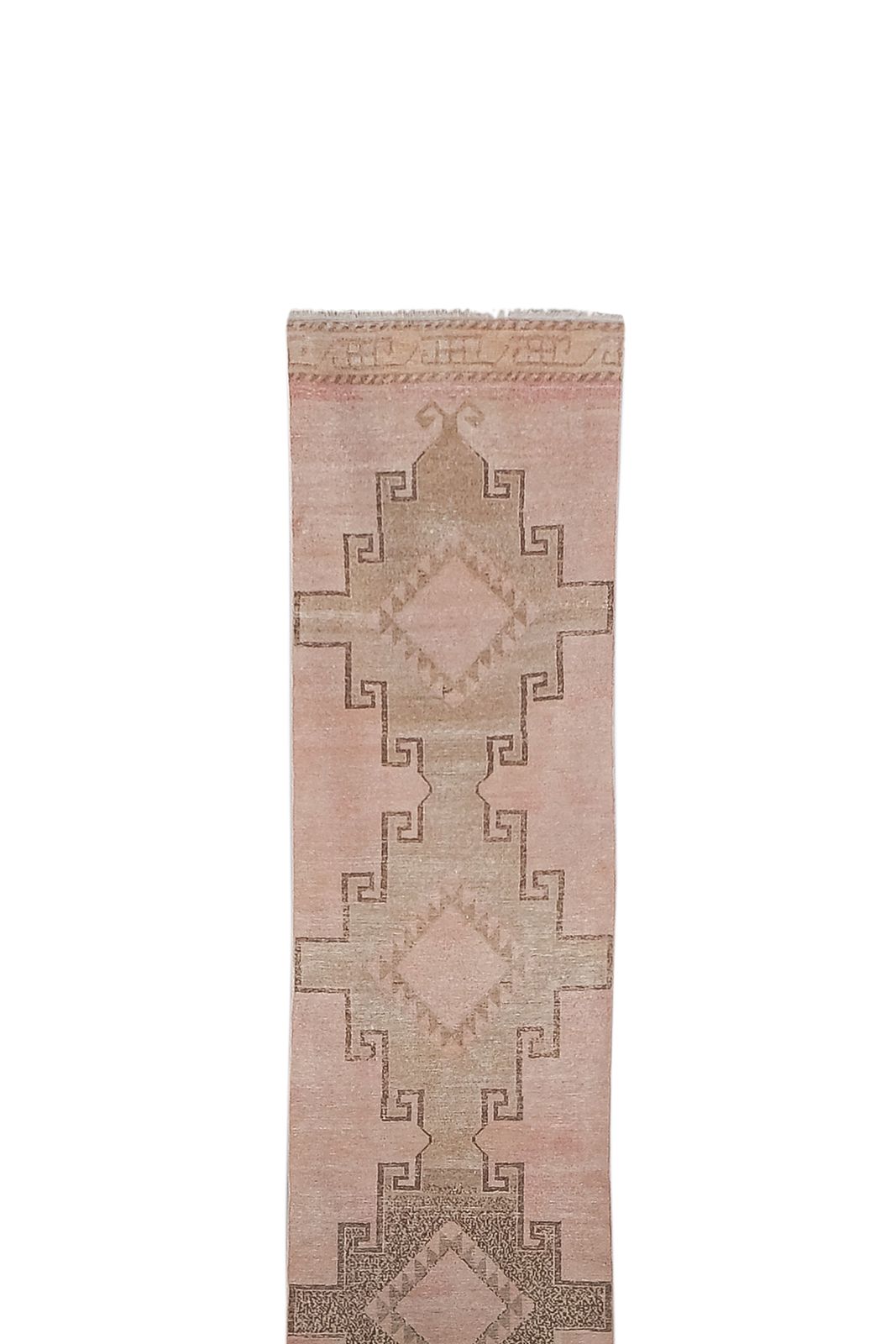1960s  Turkish Oushak Extra Long And Narrow Runner With Century Modern Style photo 2750.0