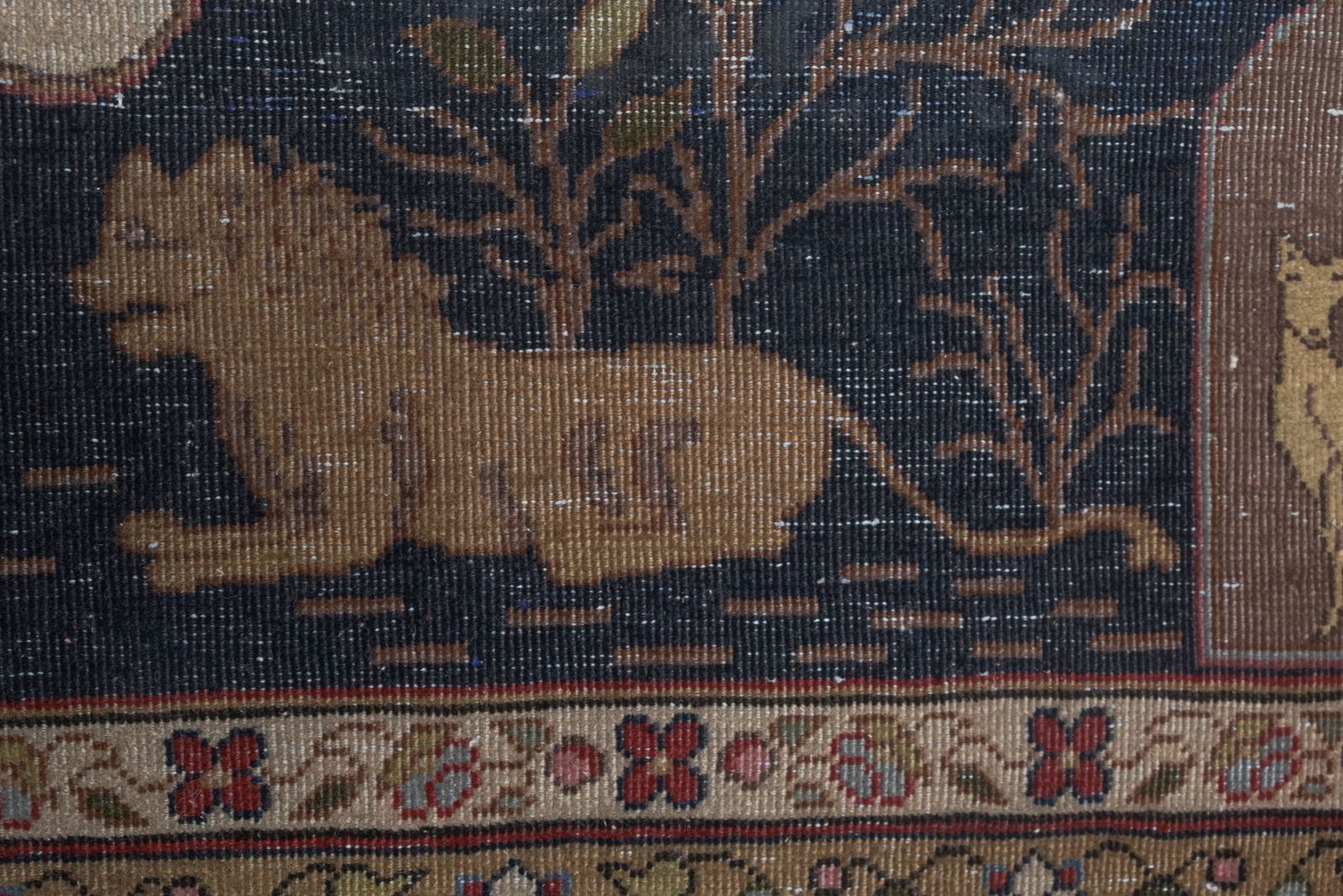 1960s Turkish Animal Pictorial Rug 8'10'' X 12'2'' photo 1900.0