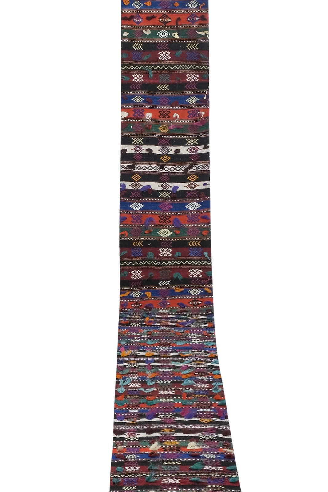 1960s Turkish Handmade Runner Kilim   Stair Extra Long Stair Rug 2'1'' X 25'8'' photo furniture