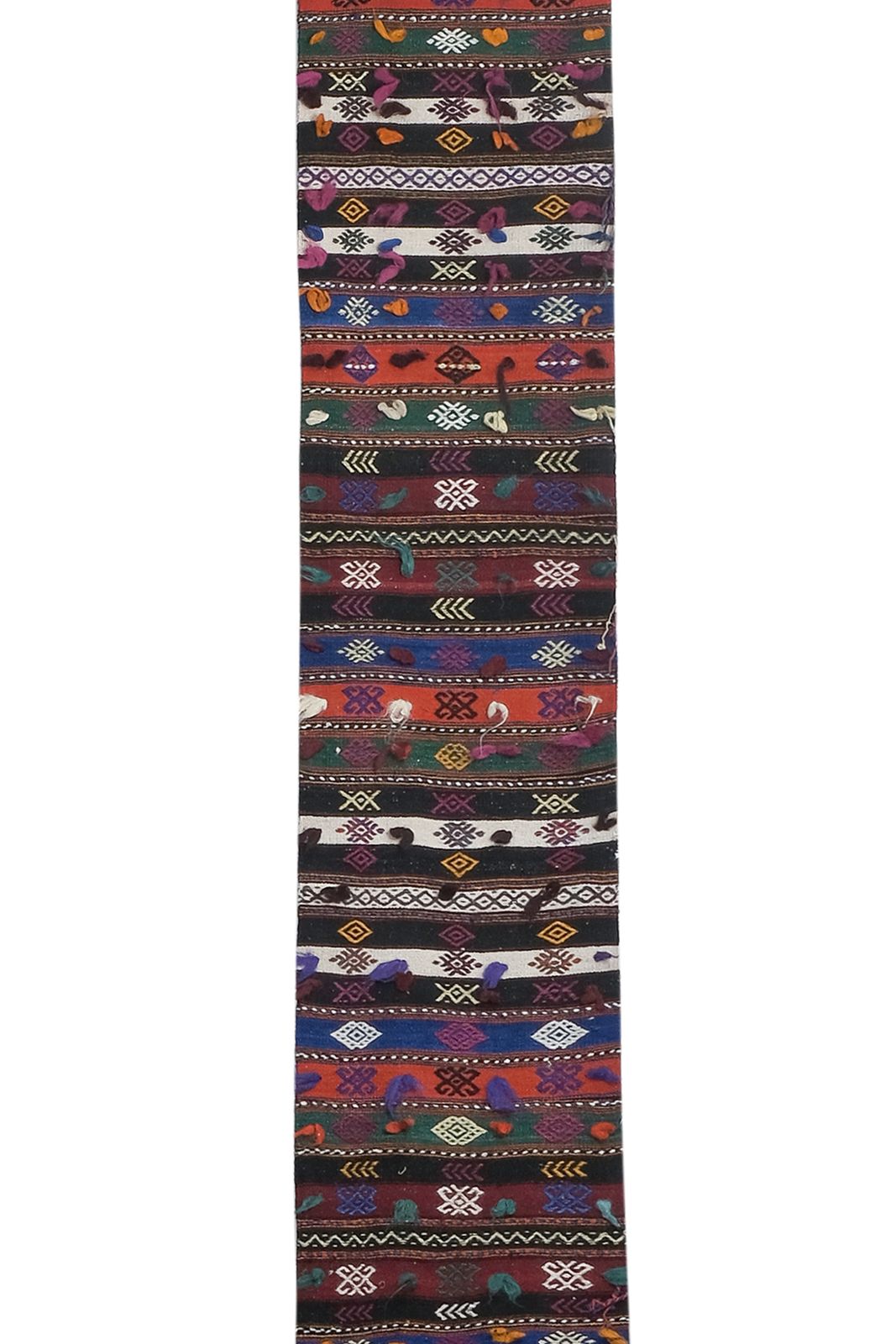 1960s Turkish Handmade Runner Kilim   Stair Extra Long Stair Rug 2'1'' X 25'8'' photo Textiles