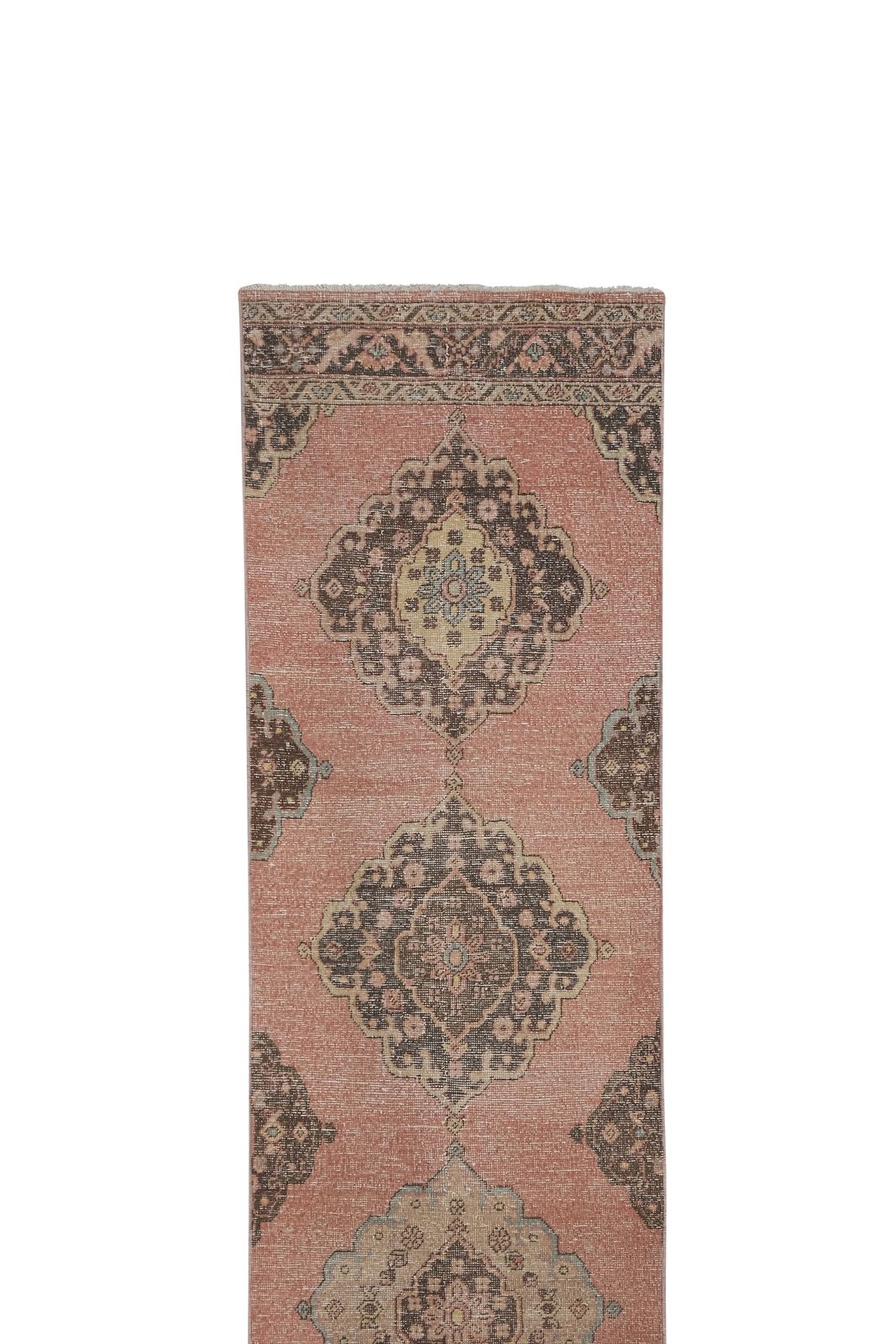 1960s Vintage Extra Long Turkish Stair Rug   2'9'' X 24'9'' photo vintage