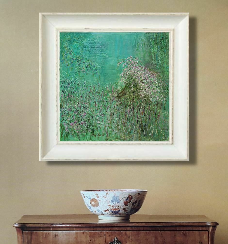 Midsummer Night. Contemporary Impressionist Landscape Painting By Carolyn Miller photo Art