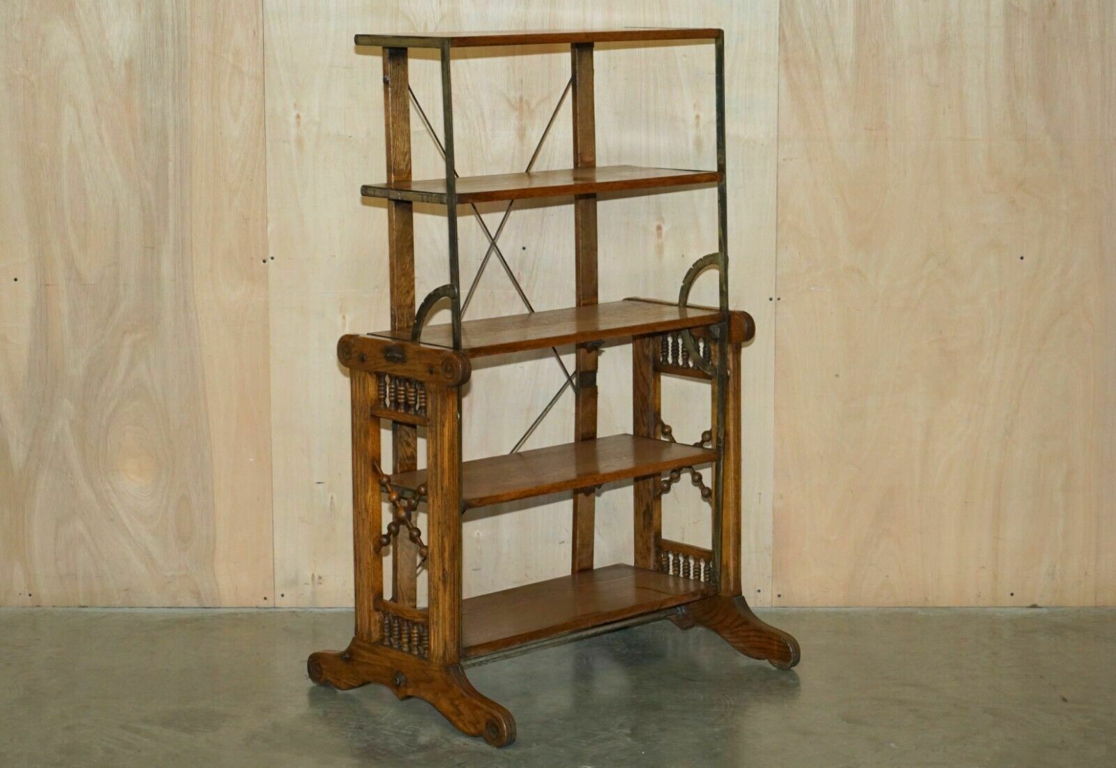 Fully Restored Circa 1910 Boeckh Brothers Metamorphic Bakers Table Bookcase photo for sale