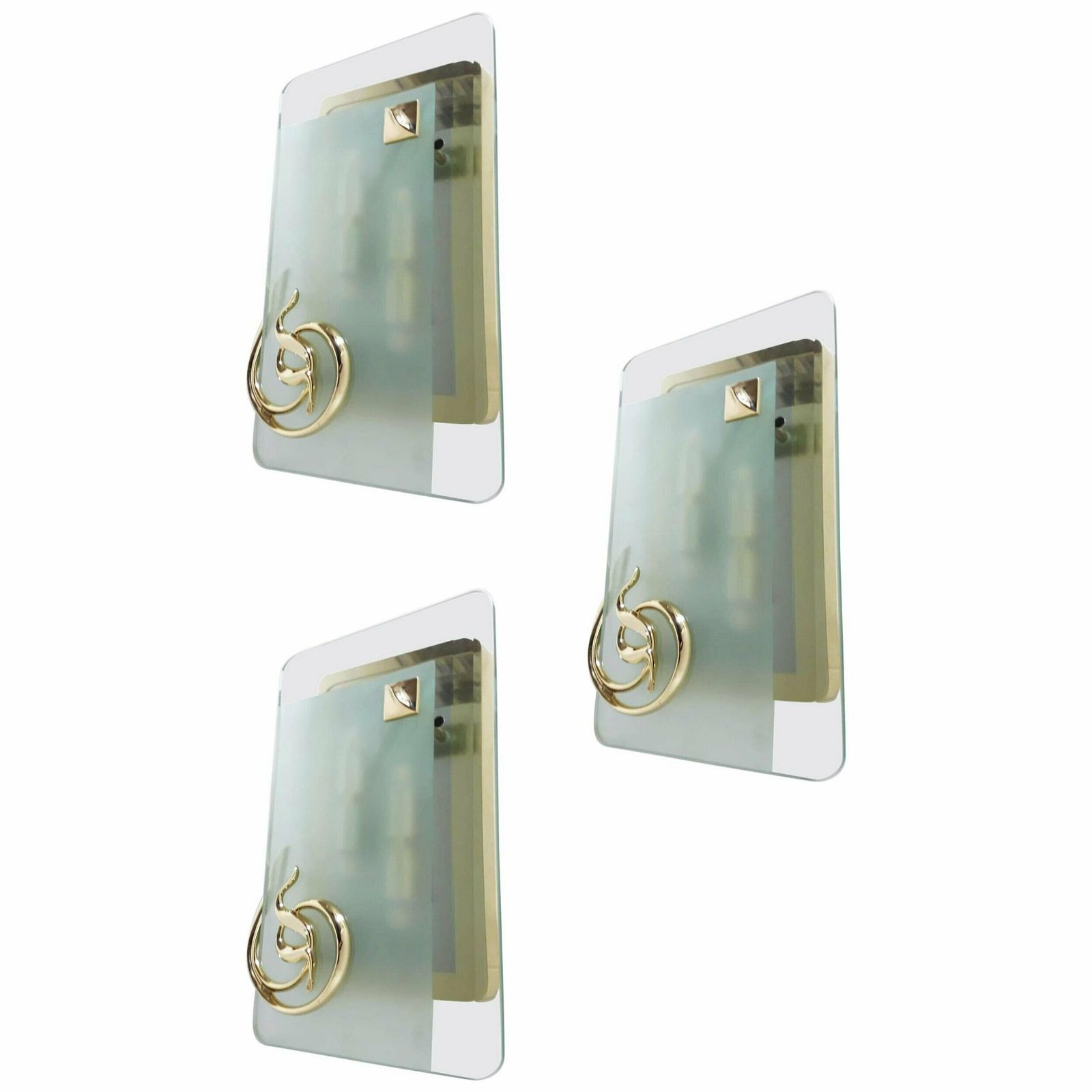 Art Deco Beveled Sconce By Fratelli Martini   3 Available photo furniture