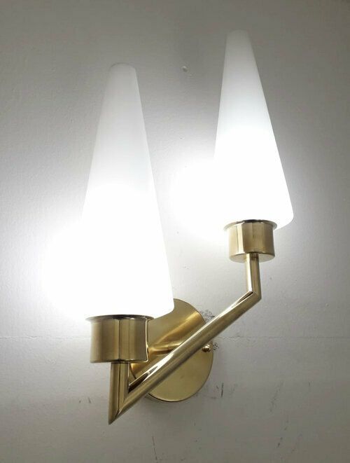 Midcentury Double Cone Stilnovo Sconce, 10 Available photo furniture