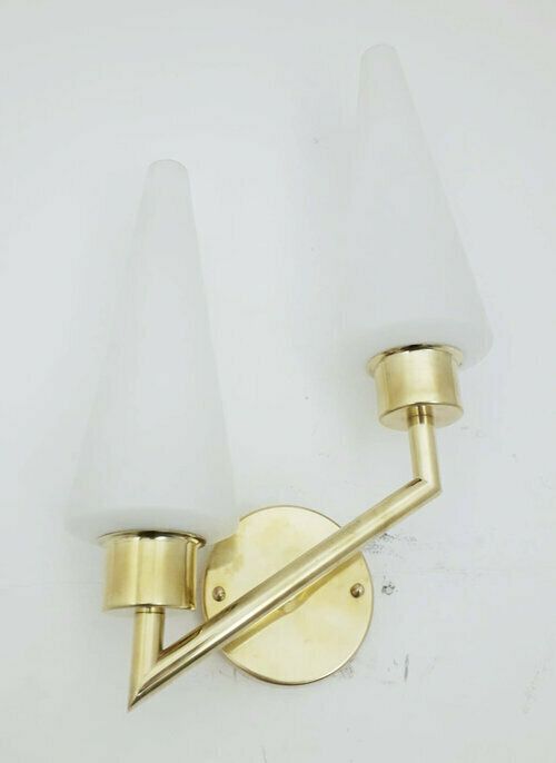 Midcentury Double Cone Stilnovo Sconce, 10 Available photo Lighting