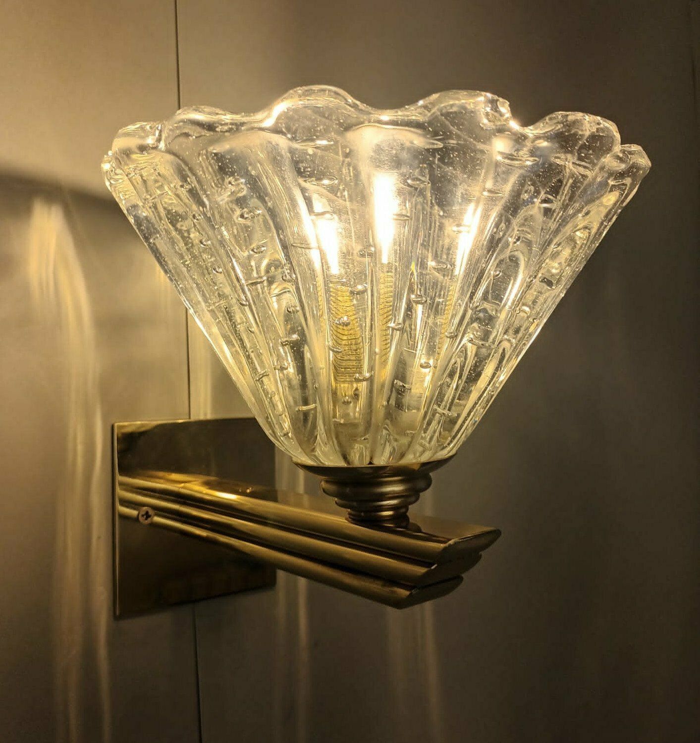Pair Of Bollicine Cups Sconces By Barovier E Toso, 2 Pairs Available photo 2366.572