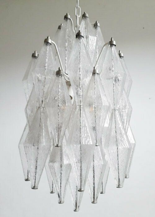Vintage Italian Chandelier With Clear Poliedri photo furniture