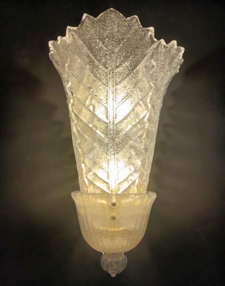 Pair Of Graniglia Leaves Sconces photo 3558.191