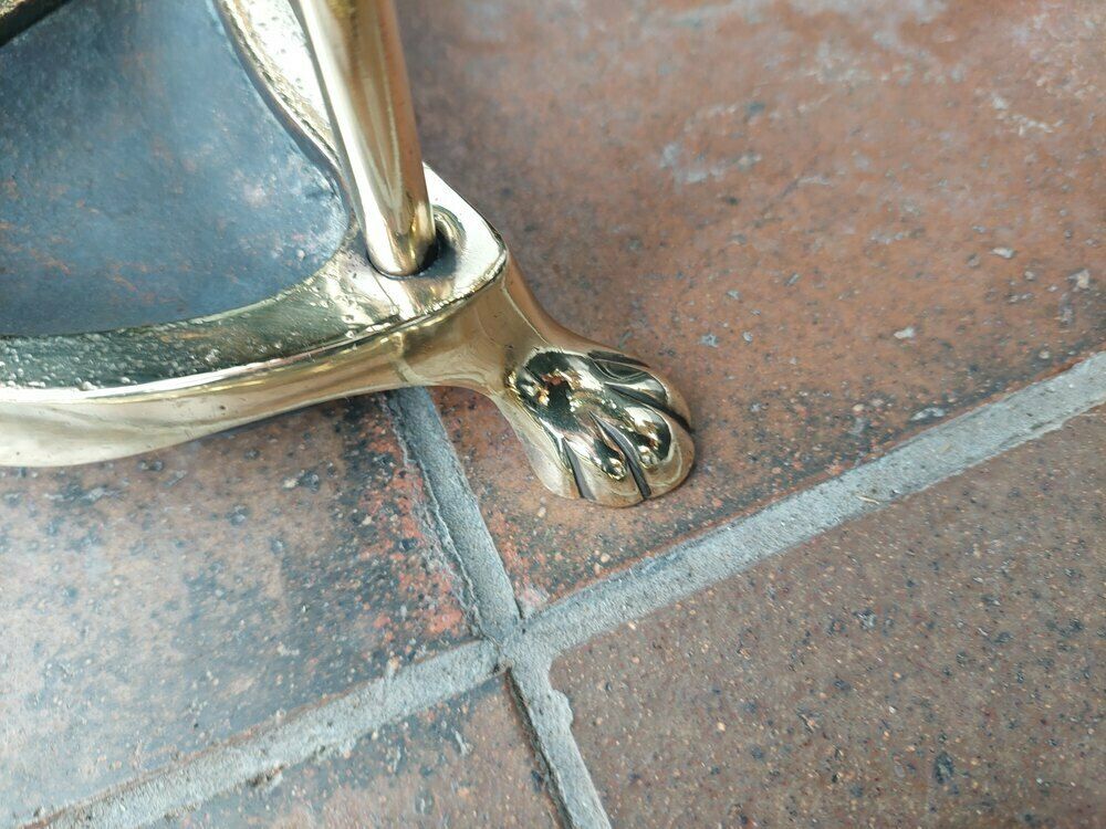 Early 20thc Brass Fireside Companion Set photo Home Fixtures