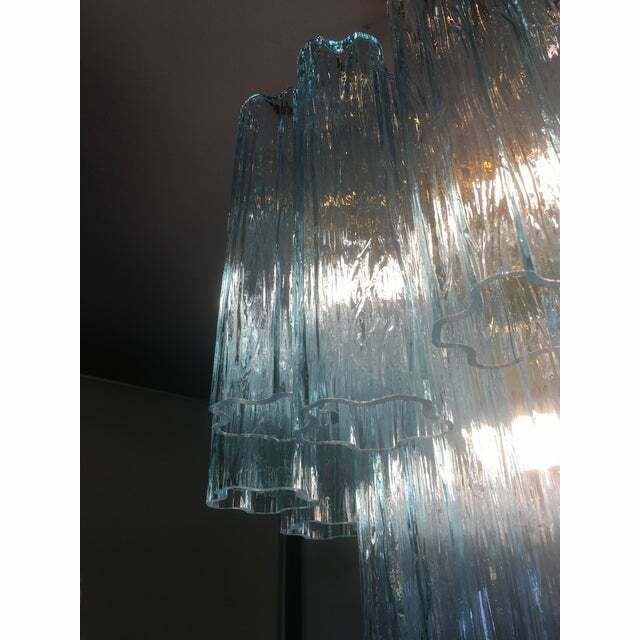 photo vinterior Murano Style Glass Chandelier, Lot Of 2 Or A Pair Of Chandeliers