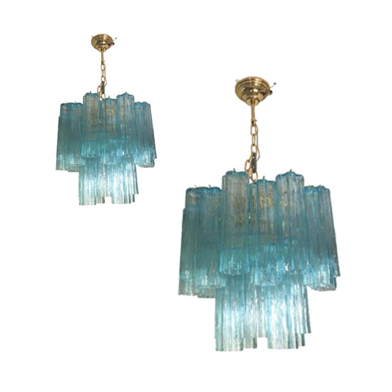 Murano Style Glass Chandelier, Lot Of 2 Or A Pair Of Chandeliers
