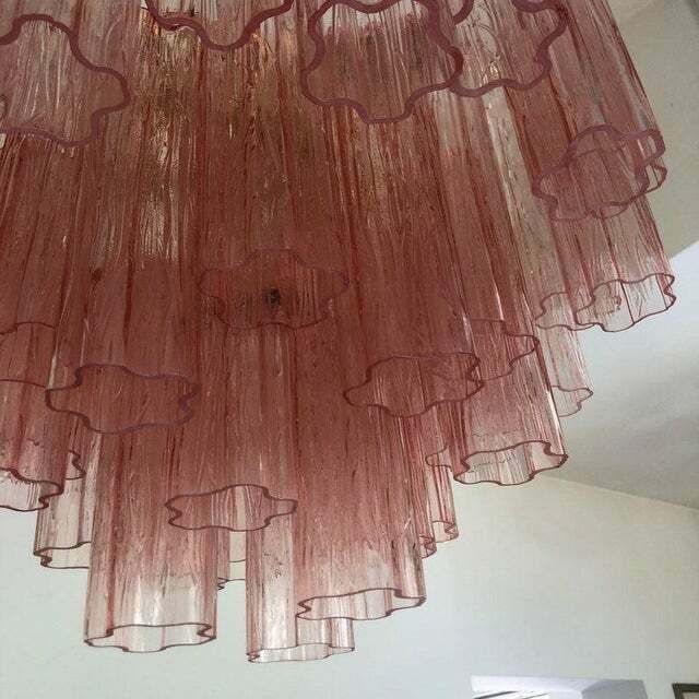 photo furniture Contemporary Murano Glass Sputnik Chandelier Pink, Mazzega Style , Lot Of 2 Or A Pair Of Chandeliers