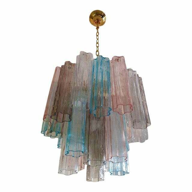 Contemporary Murano Glass Sputnik Chandelier Multicolors, Mazzega Style , Lot Of 2 Or A Pair Of Chandeliers photo vintage