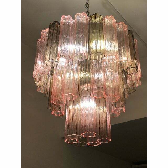 Italian Murano Style Glass Sputnik Chandelier, Lot Of 2 Or A Pair Of Chandeliers photo for sale